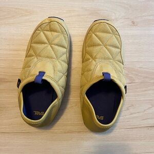 Teva Mustard Quilted Slip-On Shoes